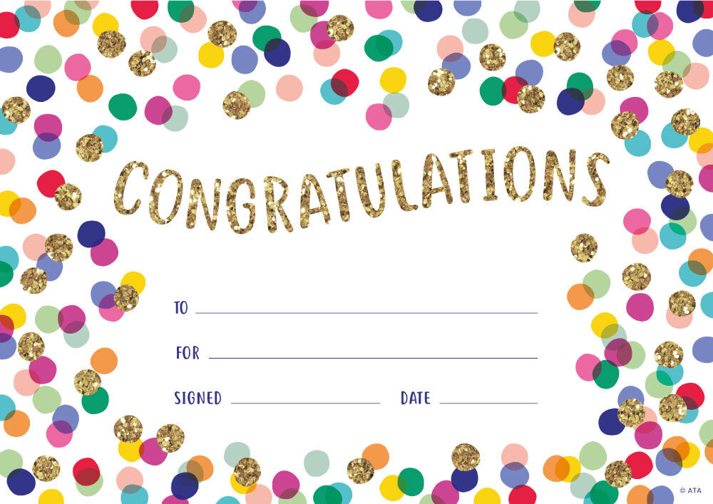 Confetti - Certificates
