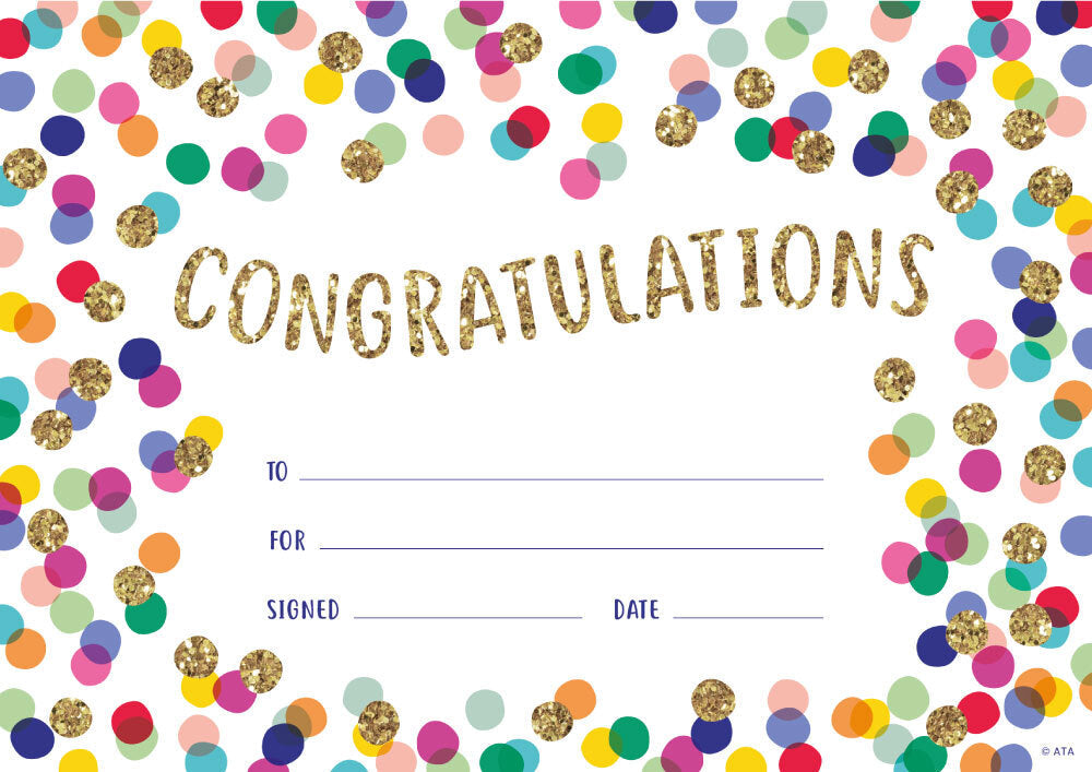 Confetti - Certificates