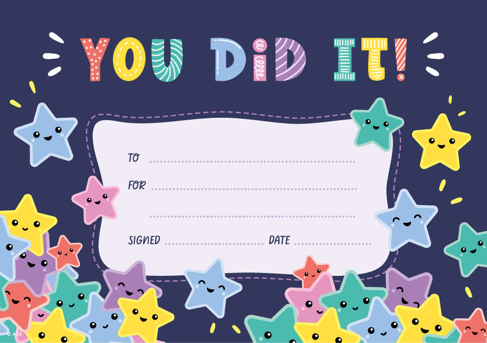 You Did It! (Star Performer) - Certificates
