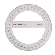 Celco Protractor - 15cm (360 Deg): Full Circle Clear (Single)