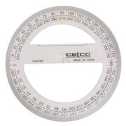 Celco Protractor - 10cm (360 Deg): Full Circle Clear (Single)