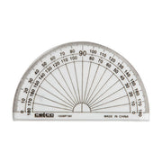 Celco Protractor - 10cm (180 Deg): Half Circle Clear (Single)