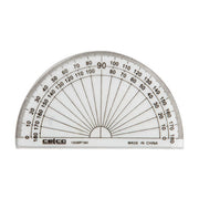 Celco Protractor - 10cm (180 Deg): Half Circle Clear (Box of 50)