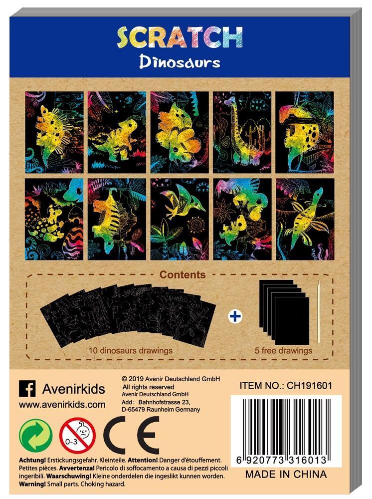 Avenir Mini Scratch Book - Dinosaurs