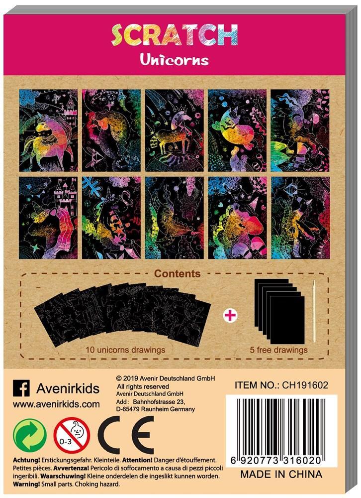 Avenir Mini Scratch Book - Unicorns