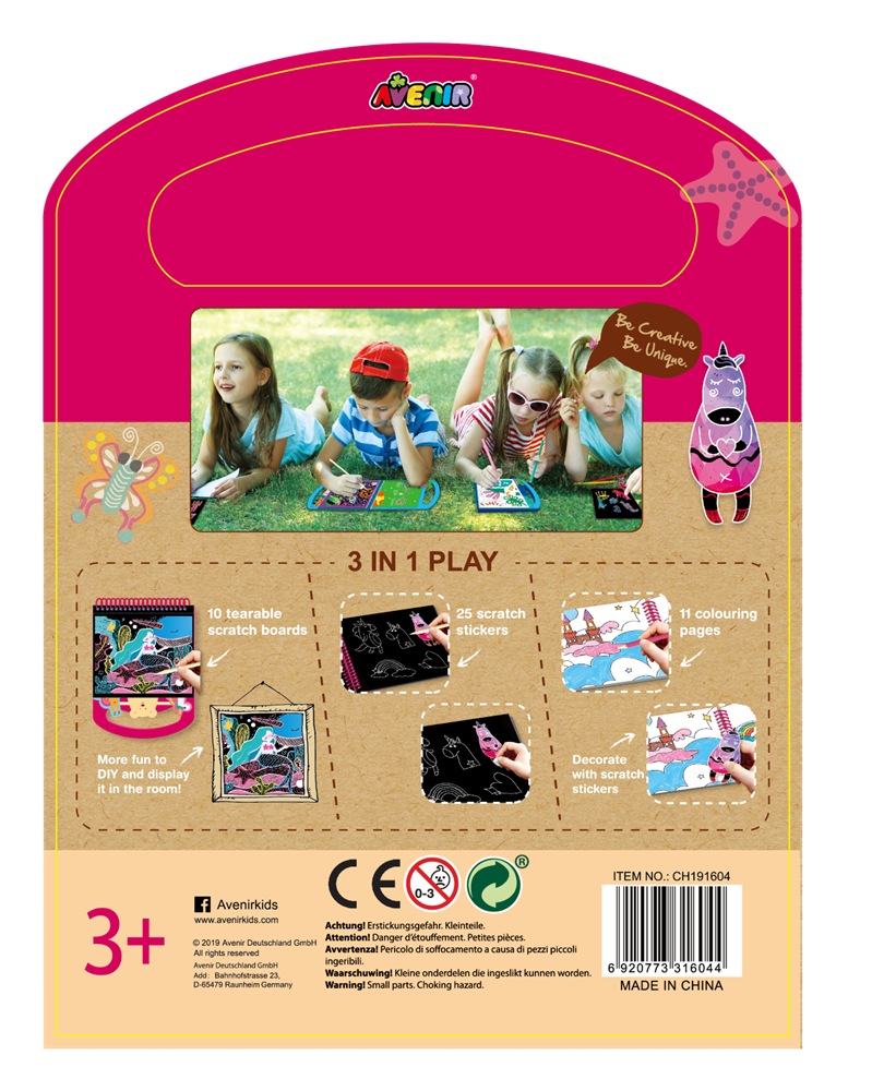 Avenir Scratch Book - Travel To The Magical World