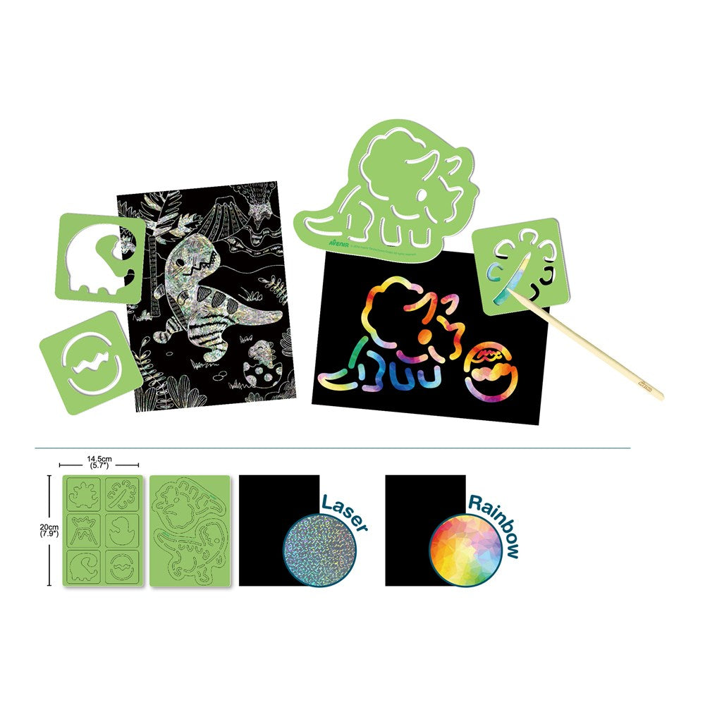 Avenir Scratch & Stencil - Dinos - view 2