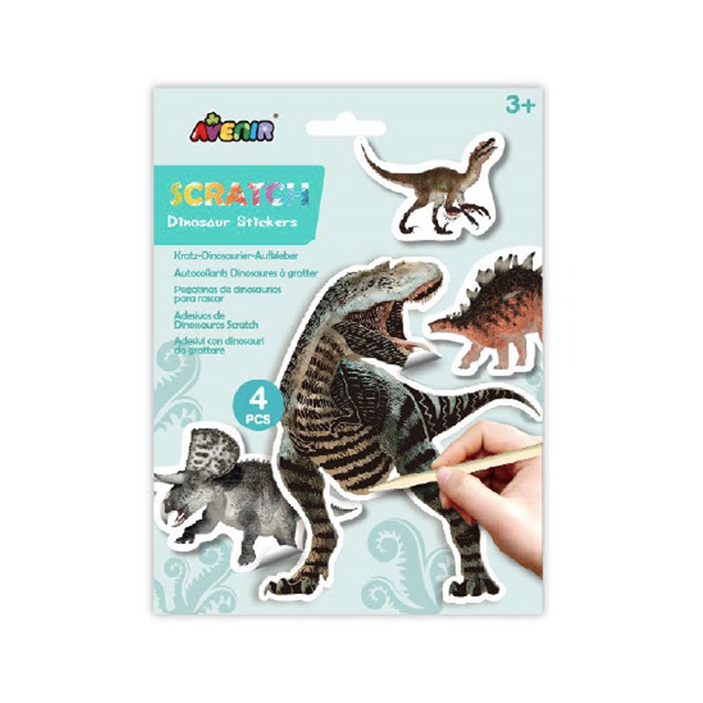 Avenir Scratch Stickers - Dinosaur