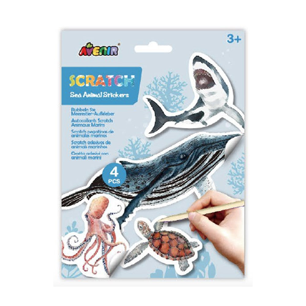 Avenir Scratch Stickers - Sea Animals
