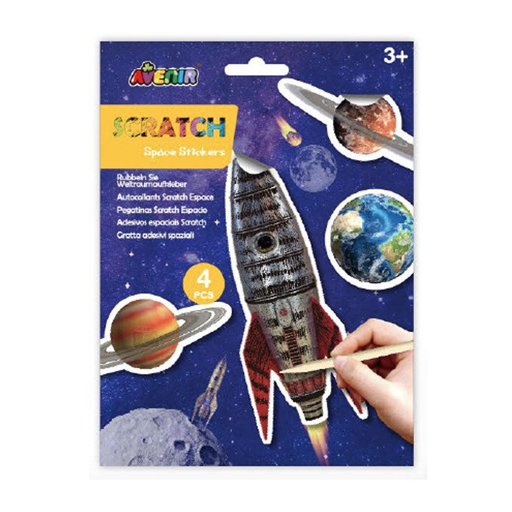 Avenir Scratch Stickers - Space