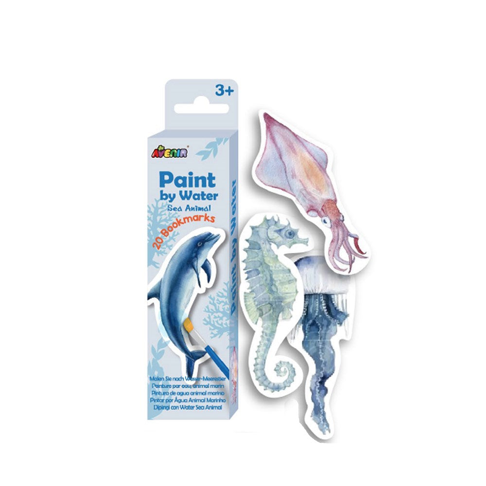 Avenir Paint by Water - Bookmarks - Sea Animal