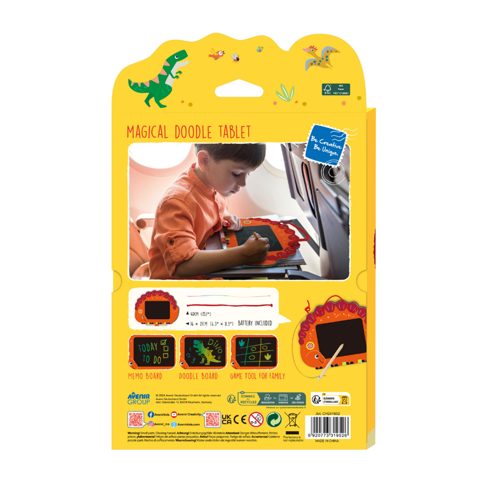 Avenir LCD Artidoodle Board - Dinosaur - view 2