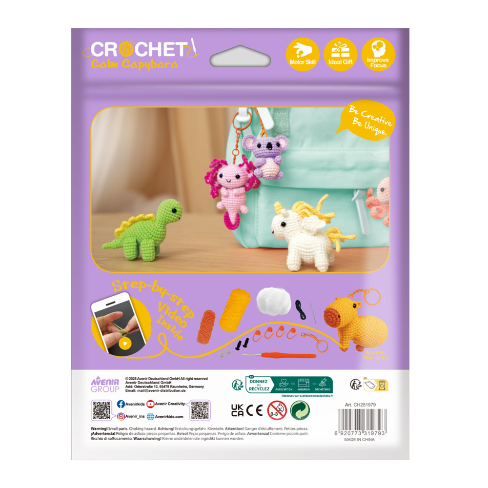 Avenir Crochet Keychain - Calm Capybara - view 2