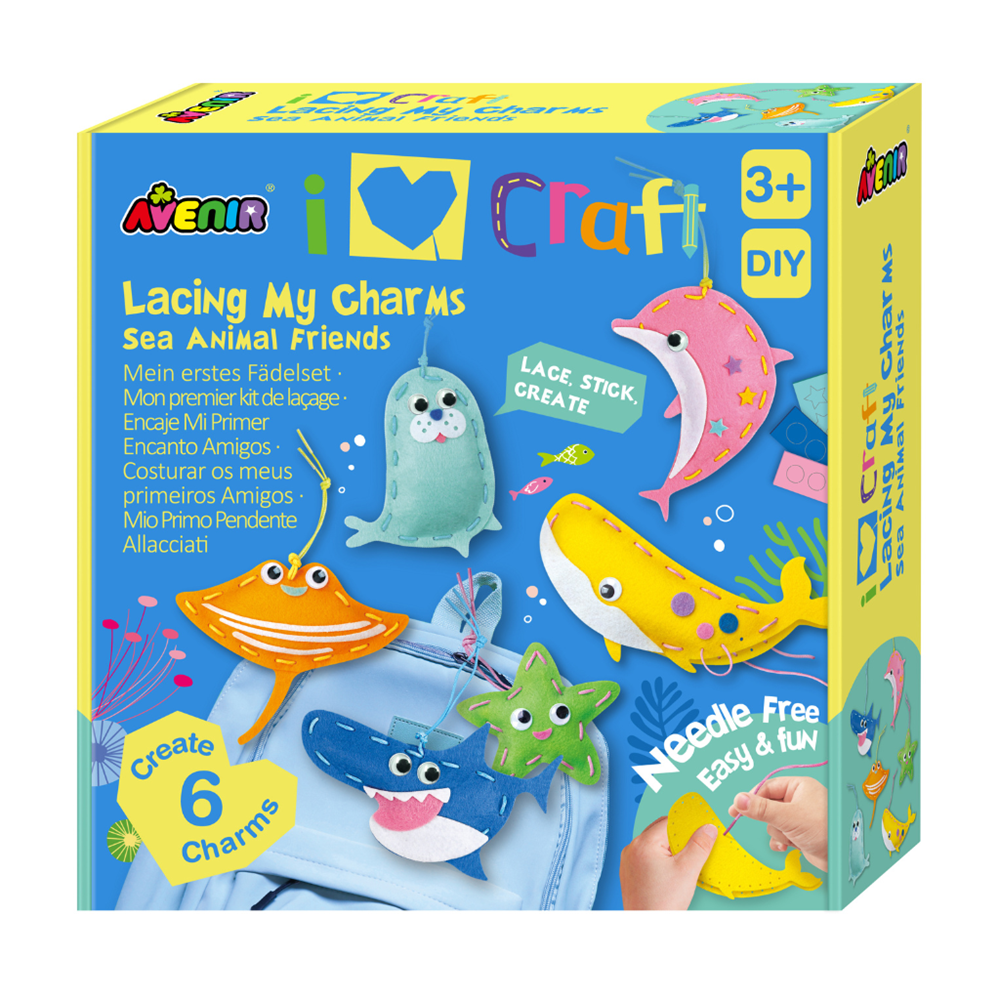 Avenir I Love Craft - Lacing My Charms - Sea Animal Friends