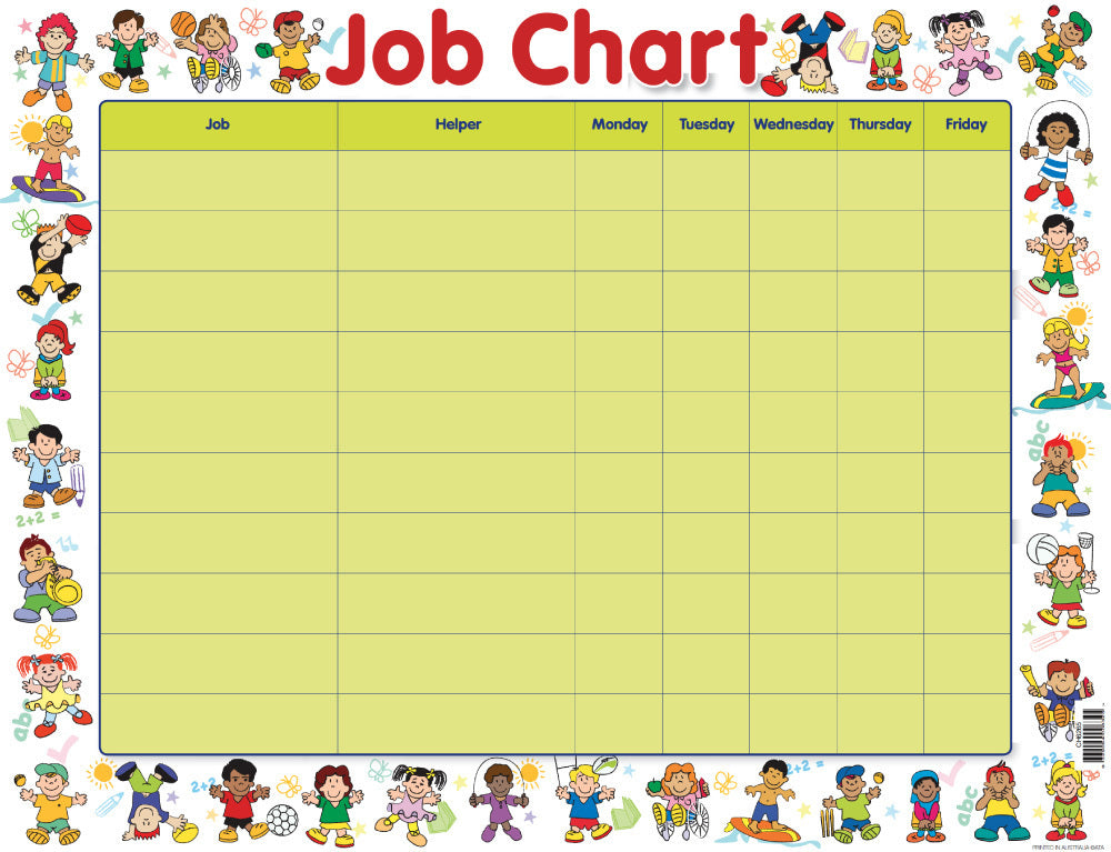 Multicultural Friends Job Chart (Previous Design)