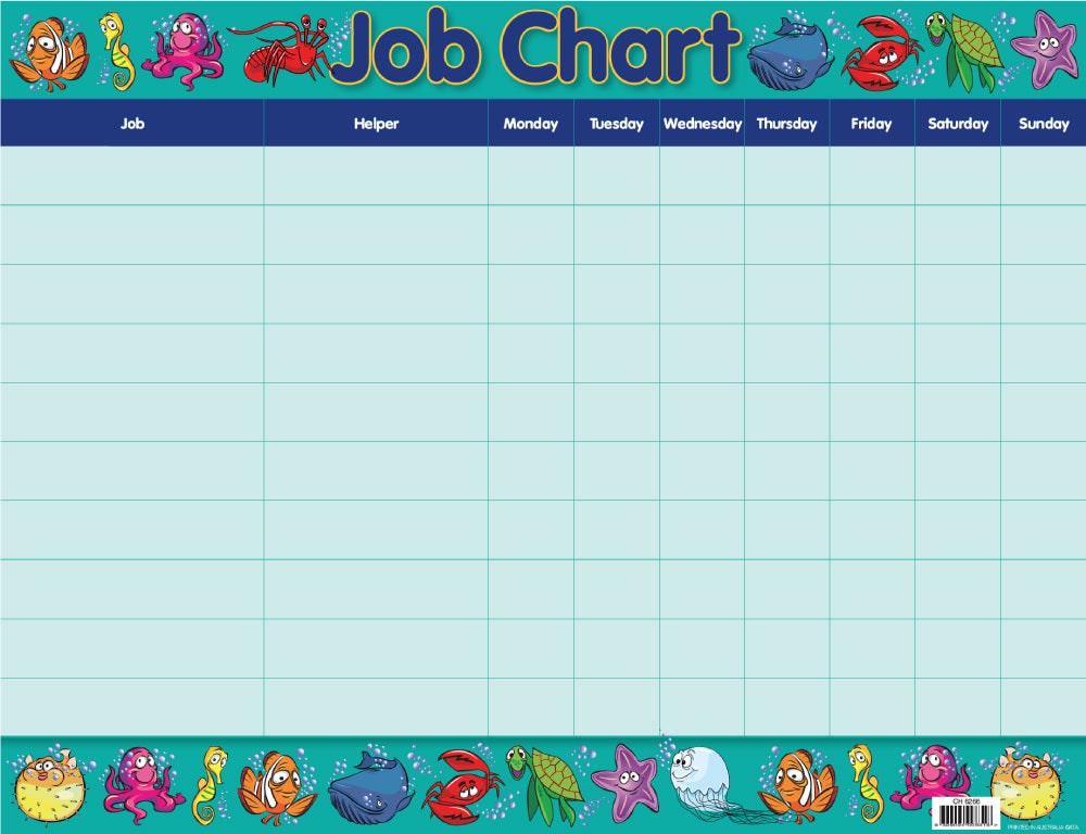 Fishy Friends Job Chart (Previous Design)