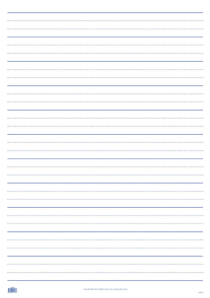 Laminated Teaching Sheet - Handwriting VIC (A1 Size): Centre-Folded