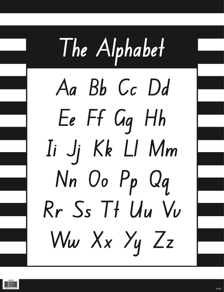 Black & White - Alphabet Chart (New South Wales)