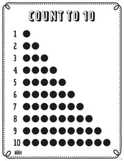 Black & White - Count to 10 Chart
