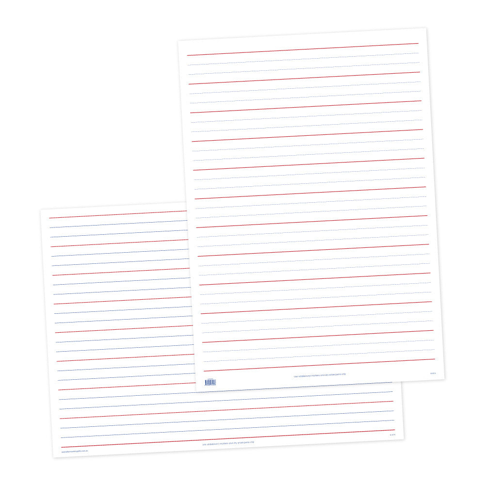 Laminated Teaching Sheet - Handwriting QLD (A1 Size): Centre-Folded