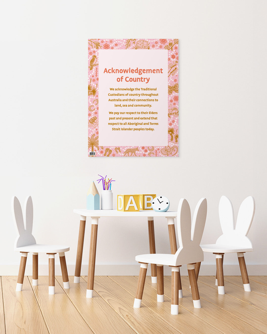 Wonderlands: Land - Acknowledgement of Country Chart