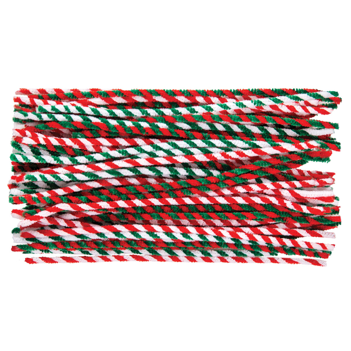 Chenille Stems Christmas Stripe - Pack of 150