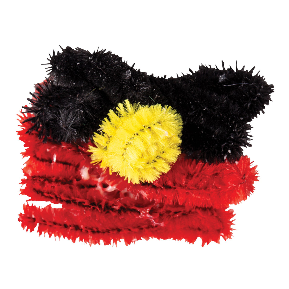 Chenille Stems Aboriginal Flag - Pack of 150