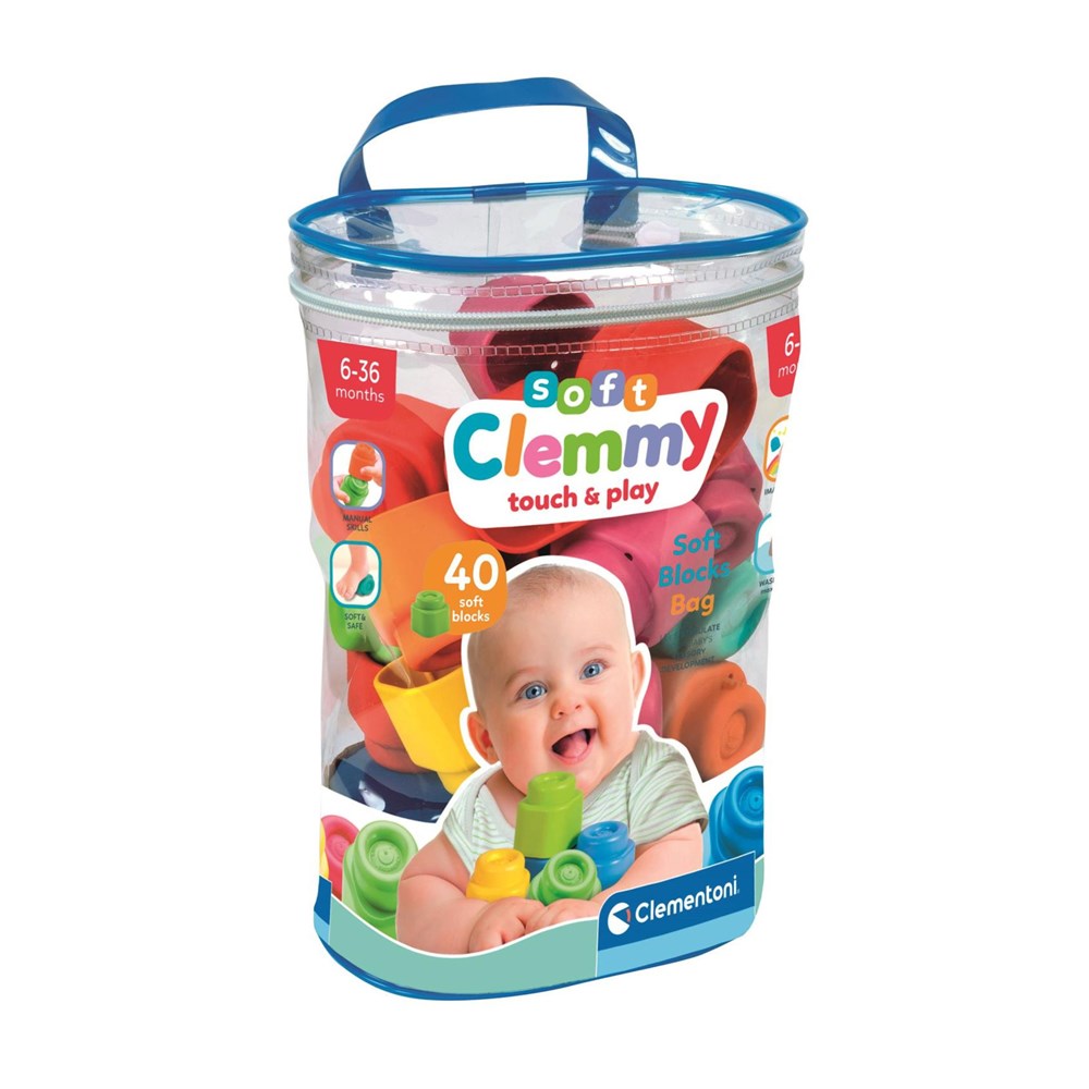Clementoni Soft Clemmy - Soft Blocks - 40pcs