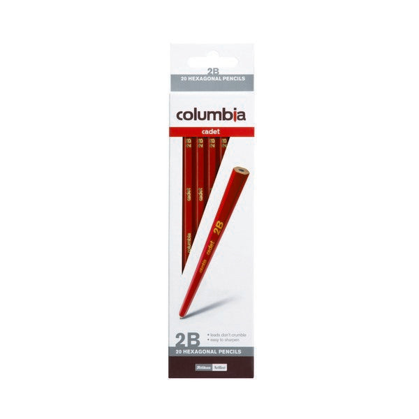 Columbia Cadet Lead Pencil - Hexagon: 2B (Box of 20)