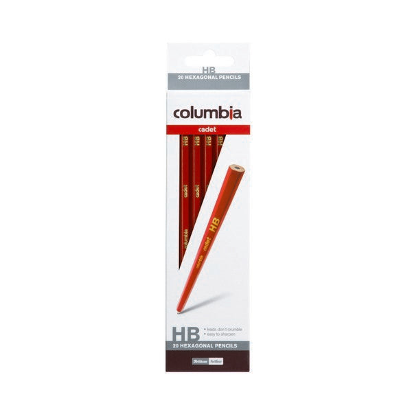 Columbia Cadet Lead Pencil - Hexagon: HB (Box of 20)