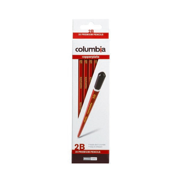 Columbia Copperplate Lead Pencil - 2B (Box of 20)