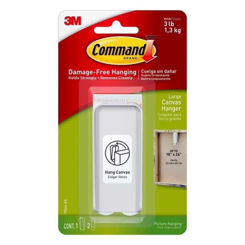 Command 17044-ES Large Canvas Hanger (Box of 4)