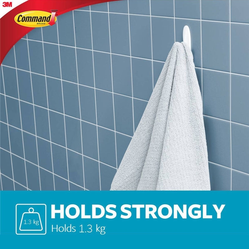 Command 17081WD Medium Wet Area Towel Hooks 2-Pack (Box of 6)