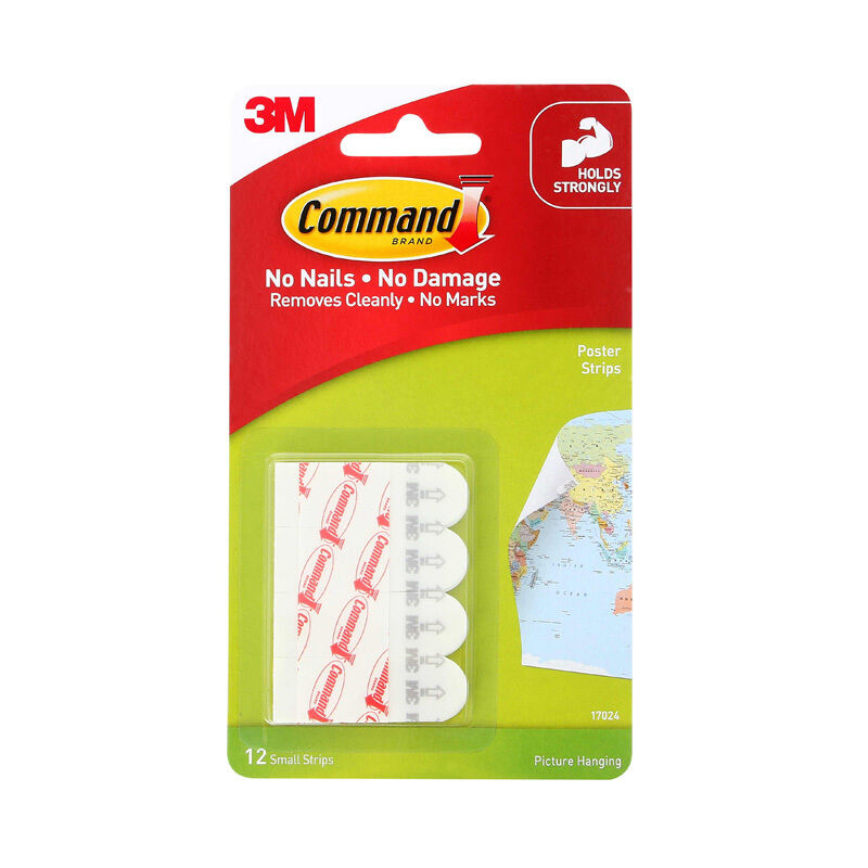 Command 17024 Poster Strips 12-Pack (Box of 6)