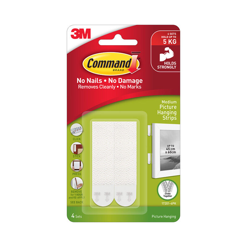 Command 17201 Medium Picture Hanging Strips 4-Pack (Box of 6)