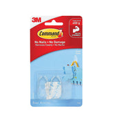 Command 17092CLR Small Clear Hooks 2-Pack (Box of 6)