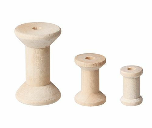 Wooden Spools - Natural (Pack of 50)