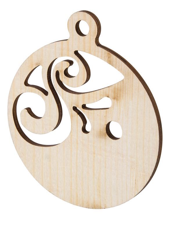 Wooden Christmas Baubles - Pack of 20