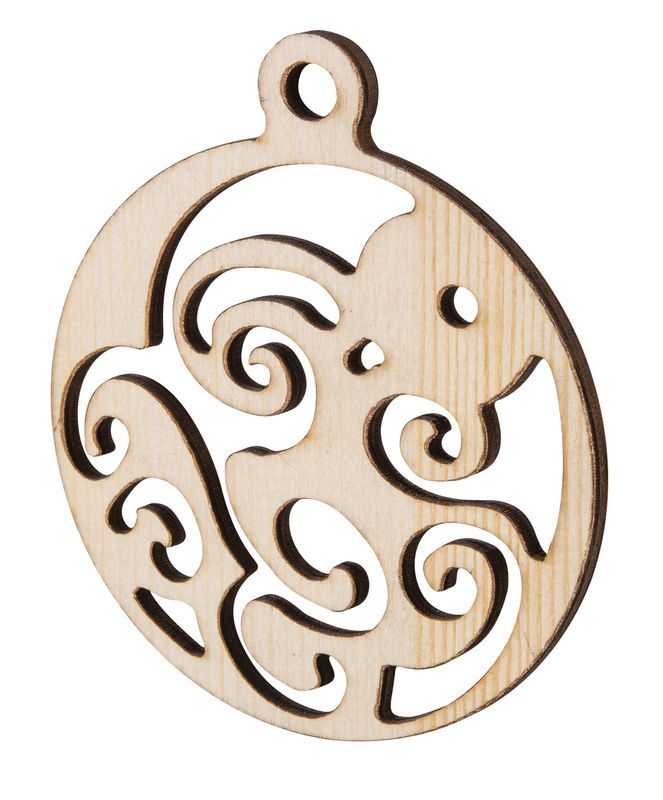 Wooden Christmas Baubles - Pack of 20