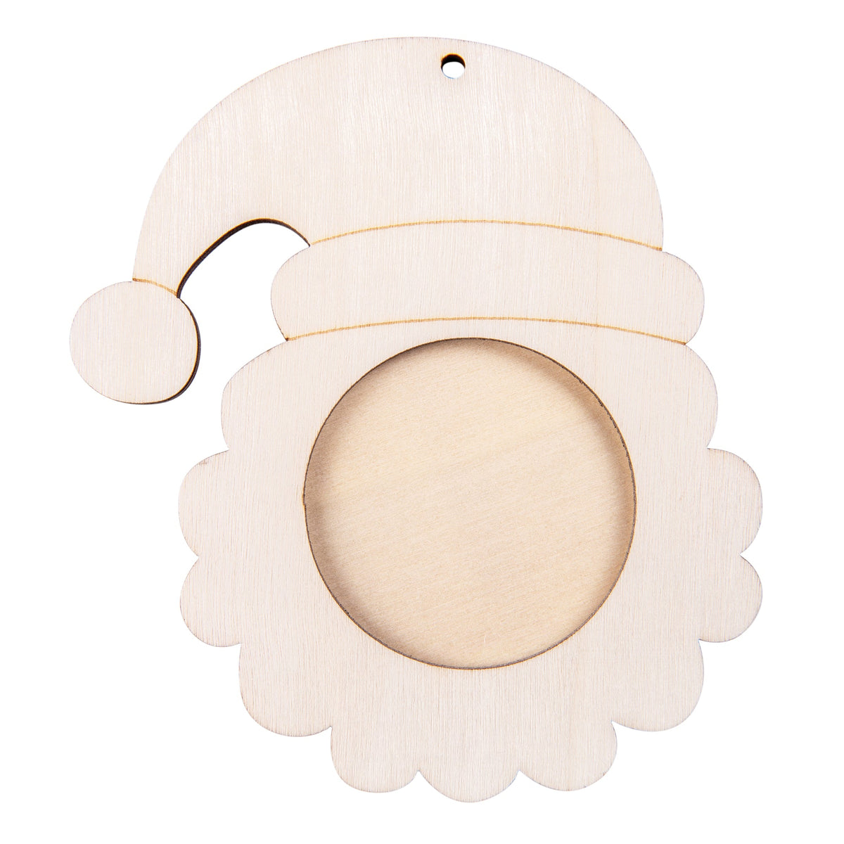 Wooden Santa Face Frames Pack of 10