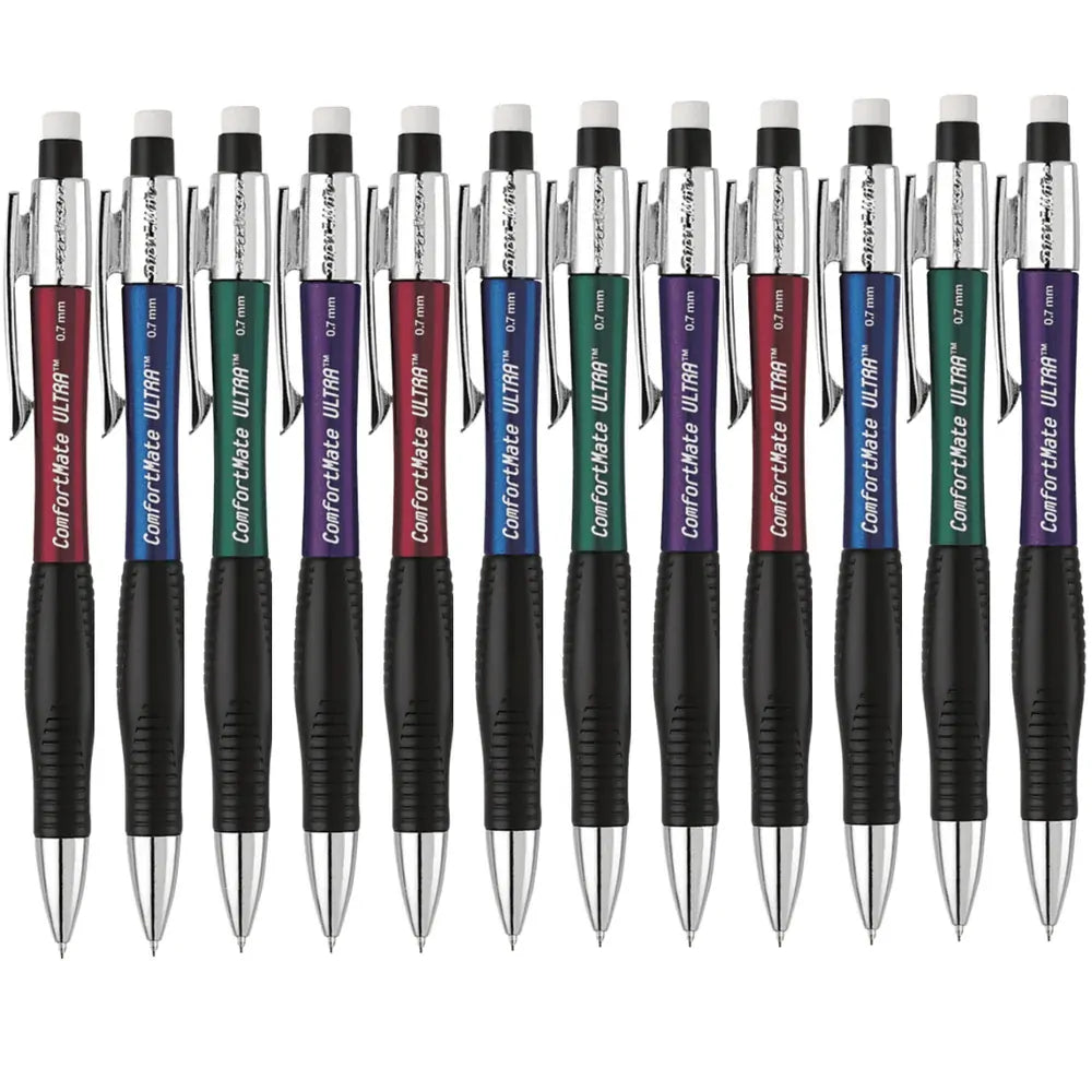 Papermate Comfortmate Ultra Mechanical Pencil - 0.7mm: Assorted (Box of 12)