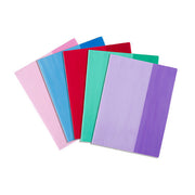 Contact Book Sleeves (Slip On) - 9x7: Assorted Tints (Pack of 5)