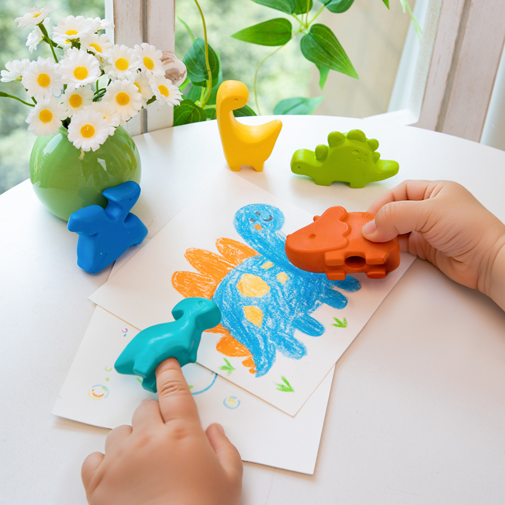 Haku Yoka Shaped Crayons - Dino Finger Crayon - view 3
