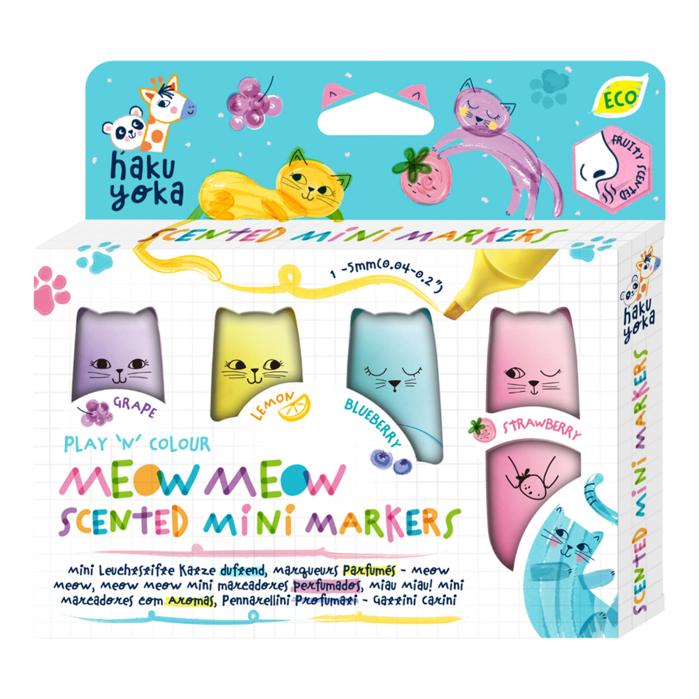 Haku Yoka Mini Markers - Meow Meow Scented