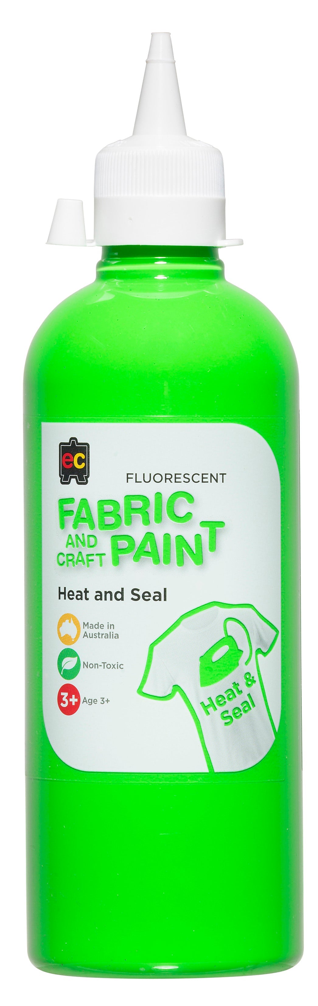 Fluorescent Fabric And Craft Paint 500mL - Green