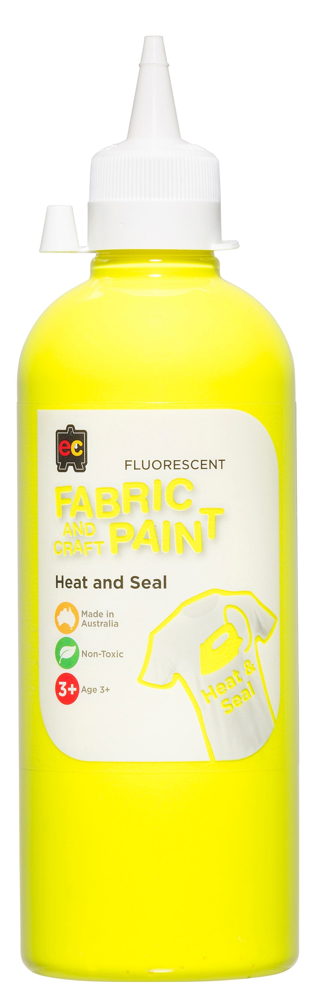 Fluorescent Fabric and Craft Paint - 250mL: Yellow