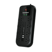CyberPower 8-Outlet Surge Protector with USB