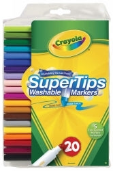 Marker Crayola Super Tip - Washable (Pack of 20)