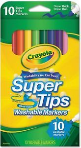 Crayola Markers - Super Tip (Washable): Pack of 10