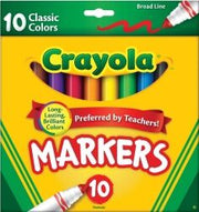 Crayola Marker Broad Line Classic Colors (Pack of 10)